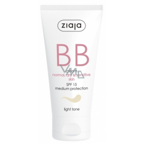 Ziaja BB SPF 15 krém normální, suchá a citlivá pleť 01 Light 50 ml