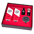 Hawkins & Brimble vyživující olej na vousy a knír 50 ml + krém na holení 100 ml + balzám po holení 125 ml + pleťový peeling 125 ml + štětku na holení pro muže, kosmetická sada