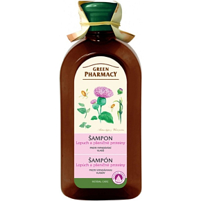 Green Pharmacy šampon proti vypadávání vlasů s lopuchem a pšenicí 350 ml