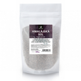Allnature Himalájská sůl černá obsahuje vysoký obsah železa a dalších minerálních látek 500 g