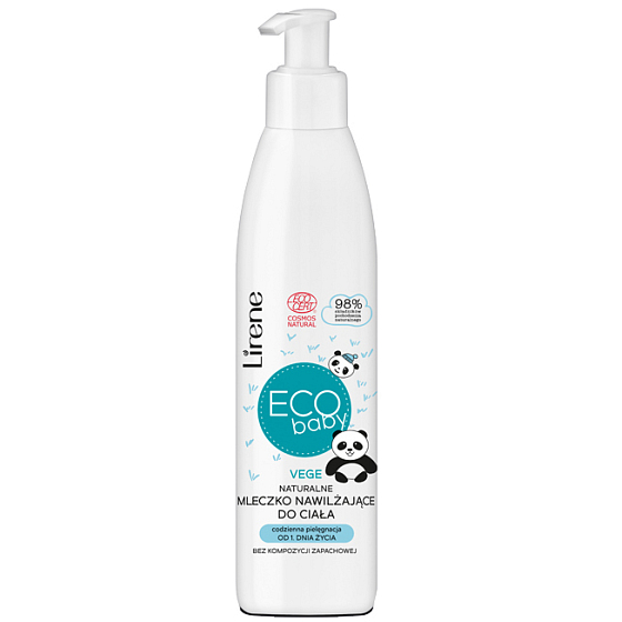 Lirene ECO Baby přírodní hydratační tělové mléko pro děti 250 ml