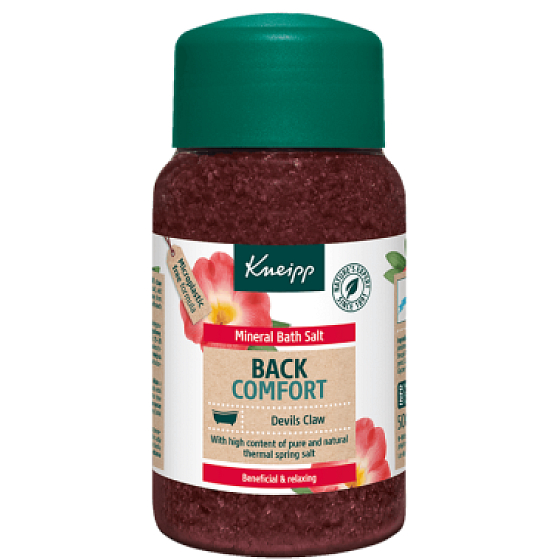 Kneipp Back Comfort sůl do koupele ulevuje od bolesti zad i za krkem 500 g