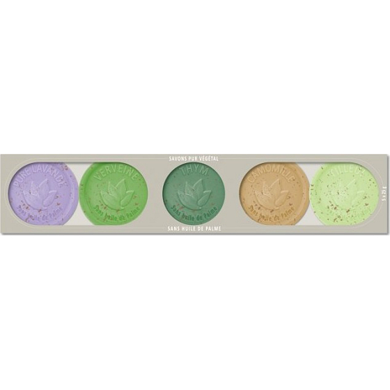 Esprit Provence Krabička na mýdla bez palmového oleje 5 x 25 g