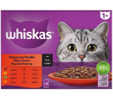 Whiskas Klasické pokrmy ve šťávě hovězí, kuře, jehněčí, drůbeží kapsičky 12 x 85 g