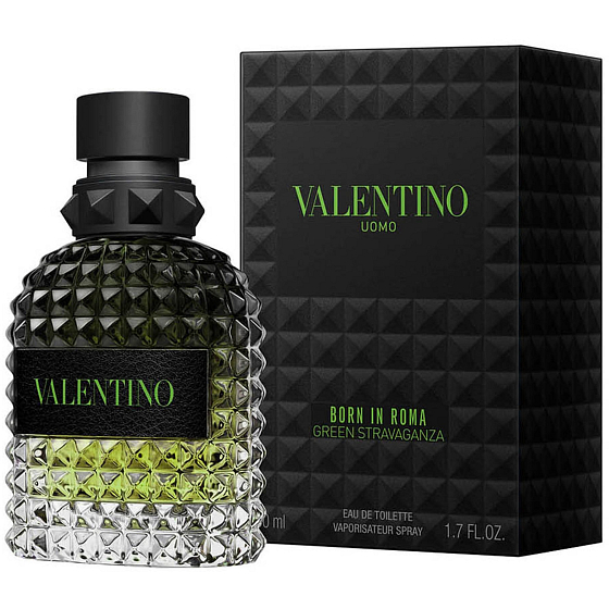 Valentino Uomo Born in Roma Green Stravaganza toaletní voda pro muže 50 ml