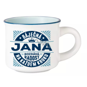 Albi Espresso hrneček Jana - Báječná, rozdává radost na každém kroku 45 ml