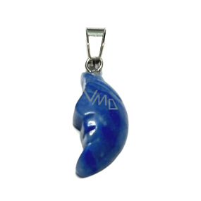 Kyanite Měsíc přívěsek 2,2 x 10 mm přírodní kámen, ručně vyřezávaný, kámen propojení