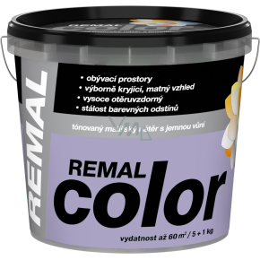 REMAL Color malířská barva na zeď 0310 Levandule, 5+1 kg