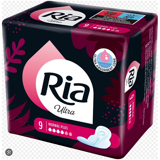Ria dámské vložky Ultra Normal Plus Odour Neutraliser, 9 ks