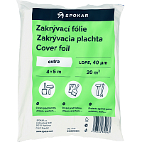 Spokar Hobby zakrývací fólie na malování, 40 µ, 20 m², 4 × 5 m