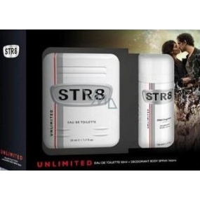 Str8 Unlimited toaletní voda 50 ml + deodorant sprej 150 ml, dárková sada
