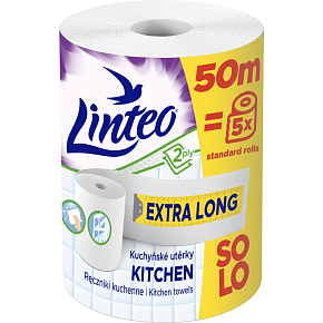 Linteo XXL 2vrstvé kuchyňské papírové utěrky 50 m, 1 role Linteo XXL 2vrstvé kuchyňské papírové utěrky 50 m, 1 role