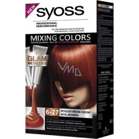Syoss Mixing Colors Glam Metallics barva na vlasy 6-27 Metalický měděně červený