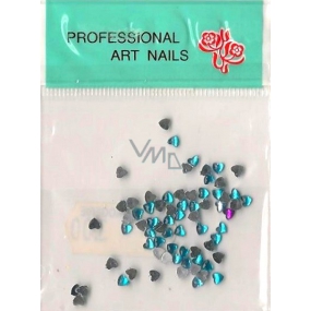 Professional Art Nails ozdoby na nehty kamínky srdíčka tyrkysové 1 balení