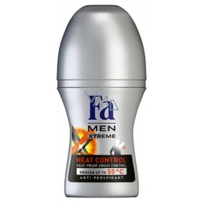 Fa Men Xtreme Heat Control kuličkový antiperspirant deodorant roll-on pro muže 50 ml