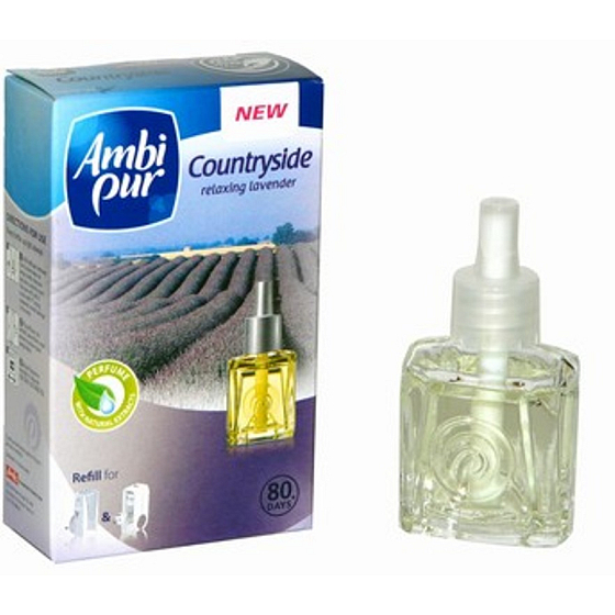 Ambi Pur Countryside Relaxing Lavender elektrický osvěžovač vzduchu náhradní náplň 20 ml