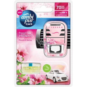 Ambi Pur Car Flowers & Spring kompletní strojek 7 ml