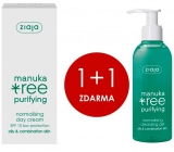 Ziaja Manuka Tree Purifying normalizační denní krém 50 ml + Manuka Tree Purifying normalizační mycí gel 200 ml, duopack
