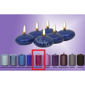 Lima Plovoucí čočka svíčka středně fialová 50 x 25 mm 6 kusů