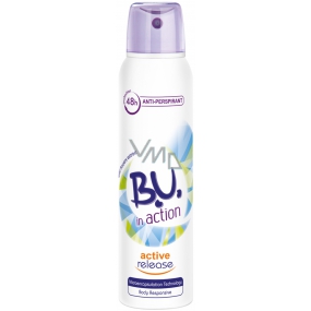 B.U. In Action Active Release antiperspirant deodorant sprej pro ženy 150 ml