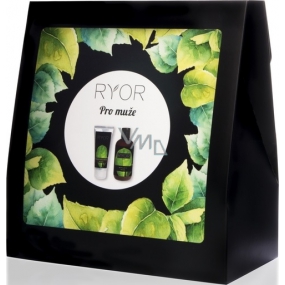 Ryor Men sprchový gel 3v1 250 ml + pečující krém po holení 100 ml + froté ručník 30 x 50 cm, kosmetická sada