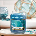 Yankee Candle Luscious Turquoise Glass - Tyrkysové sklo vonná svíčka Classic velká sklo 623 g