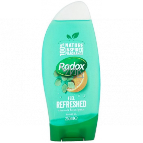 Radox Feel Refresh z eukalyptu a citrusového oleje osvěžující sprchový gel 250 ml