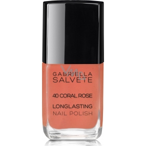 Gabriella Salvete Longlasting Enamel dlouhotrvající lak na nehty s vysokým leskem 40 Coral Rose 11 ml