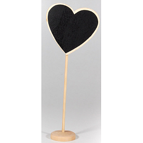 Nekupto Home Decor Cedulka na křídu srdce 19 cm