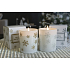 Lima Aroma Snowflake Vanilka a skořice vonná svíčka zlatá, doba hoření 50 hodin 175 g