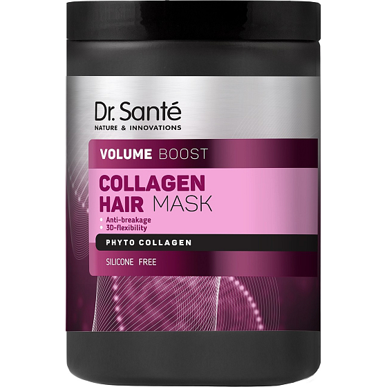 Dr. Santé Collagen Hair Volume Boost maska pro poškozené, suché vlasy a vlasy bez objemu 1 l
