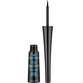 Essence Dip Eyeliner voděodolné tekuté oční linky 01 Black 3 ml