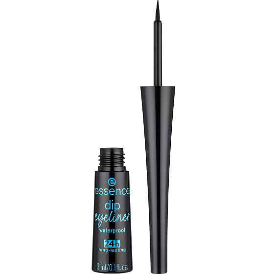 Essence Dip Eyeliner voděodolné tekuté oční linky 01 Black 3 ml