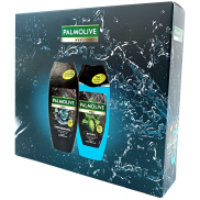 Palmolive Men Sport 3v1 sprchový gel na tělo a vlasy 250 ml + Men Refreshing 3v1 sprchový gel na tělo, tvář a vlasy 250 ml, kosmetická sada pro muže