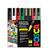 Posca Univerzální sada akrylátových popisovačů 0,9 - 1,3 mm mix vánočních barev 8 kusů PC-3M