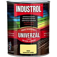 Industrol S2013 univerzál lesk vrchní barva na kov a dřevo, 6050 světle krémová, 750 ml