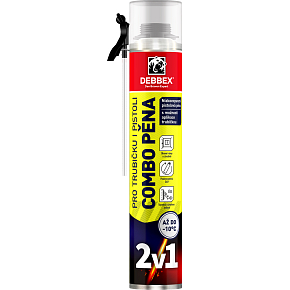 Den Braven Debbex Combo pěna pro trubičku i pistoli 2v1, 750 ml