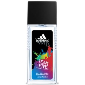 Adidas Team Five parfémovaný deodorant pro muže 75 ml Tester