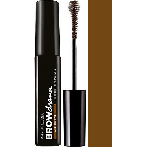 Maybelline Brow Drama Sculpting Brow řasenka na obočí Medium Brown 7,6 ml