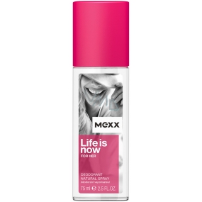 Mexx Life Is Now for Her parfémovaný deodorant sklo 75 ml