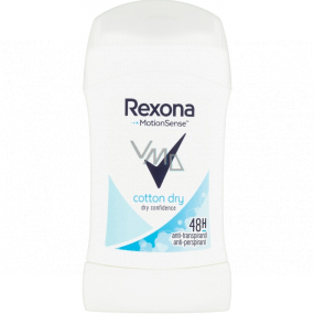 Rexona Cotton Dry antiperspirant deodorant stick pro ženy 40 ml