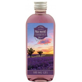 Bohemia Gifts Lavender La Provence olejový sprchový gel s olivovým a hroznovým olejem Západ slunce 100 ml