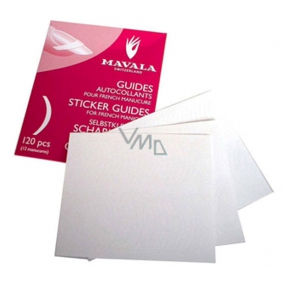 Mavala French Manicure Sticker Guides šablony pro francouzskou manikúru 120 kusů