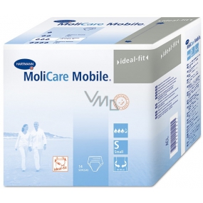 MoliCare Mobile S Small natahovací kalhotky pro střední a těžký stupeň inkontinence 14 kusů