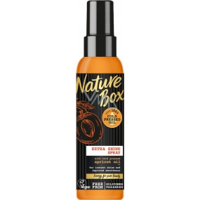 Nature Box Meruňka Vitamínový antioxidant sprej na vlasy přírodní, pro všechny typy vlasů, bez fixace se 100% za studena lisovaným olejem, vhodné pro vegany 150 ml