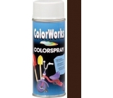 Color Works Colorsprej 918514 čokoládově hnědý alkydový lak 400 ml