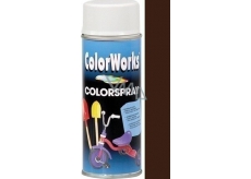 Color Works Colorsprej 918514 čokoládově hnědý alkydový lak 400 ml