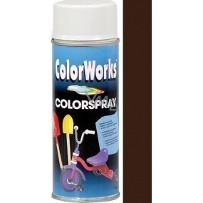 Color Works Colorsprej 918514 čokoládově hnědý alkydový lak 400 ml