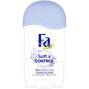 Fa Soft & Control Caring Lila Scent - Šeřík antiperspirant deodorant stick pro ženy 50 ml