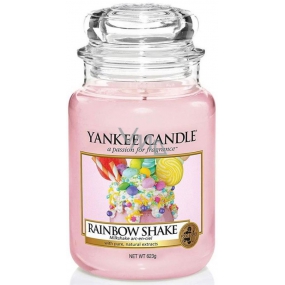 Yankee Candle Rainbow Shake - Duhový koktejl vonná svíčka Classic velká sklo 625 g Easter 2019